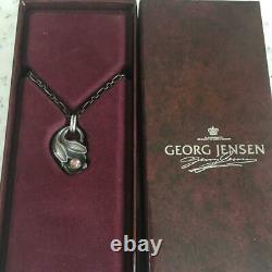 Georg Jensen George Jensen 1999 Ear Pendant (Rose Quartz) No. 2468