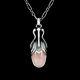 Georg Jensen. Silver Pendant of the Year with Rose Quartz Heritage 2011