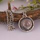 Handmade Antique Vintage Oxidized 925 Silver Pendent Jewelry With Rose Quartz