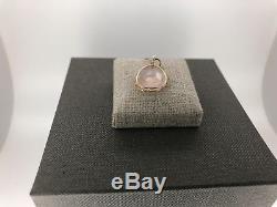 Heather B. Moore Rose Quartz with 14K Yellow Gold Wire Charm/Pendant