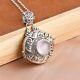 I05 Pendant for Opening Rose Quartz Acanthus Leaf Ornament Sterling Silver 925