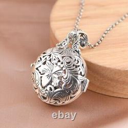 I05 Pendant for Opening Rose Quartz Acanthus Leaf Ornament Sterling Silver 925