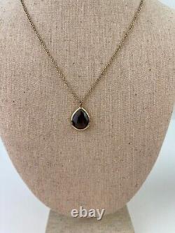 IPPOLITA Rose Gold Sterling Silver Rock Candy Tear Brown Necklace 18 Pendant