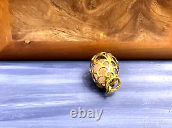 Imperial Russian 84 and Rose Quartz Egg Pendant by AT Alexander Tillander