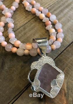 JAY KING Rose Quartz & Pink Opal Pendant Necklace, Sterling Silver