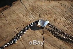 Jes Necklace 18k White Gold RingQuartz HeartRosary ChainCa Wildfire Relief
