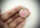 Judith Ripka Pink Rose Quartz Heart Pendant Set In. 925 Sterling Silver
