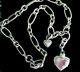 Judith Ripka Rose Quartz Heart Pendant W Small Heart Pendant Ss Necklace Jrboxes
