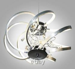 LED ceiling hanging crystal pendant lamp chandelier neutral white sphere light