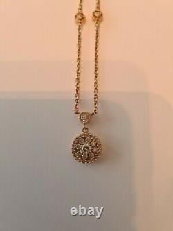 Ladies 14ct Rose Gold Necklace weight 4.6