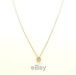 Ladies Necklace with Rose Quartz Pendant 14 Carat Rose Gold