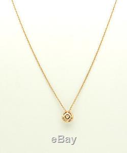 Ladies Necklace with Rose Quartz Pendant 14 Carat Rose Gold