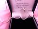 Lalique Necklace Clear Roses Stunning Heart Pendant Sterling Silver Chain Bnb