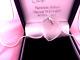 Lalique Necklace Roses Stunning Heart Pendant Sterling Chain