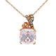 Le Vian 14K Rose Gold Pink Quartz And Diamond Pendant With 18 Inch Chain