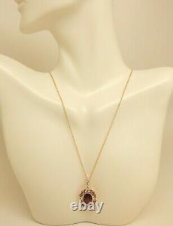 Le Vian 14K Rose Gold Rhodolite Garnet/Chocolate Quartz/White Sapphire Necklace
