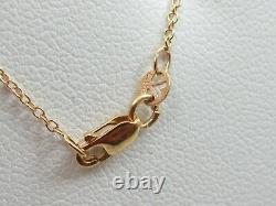 LeVian Necklace Smoky Quartz Diamond 14K Rose Gold Swirl Ribbon 20 Jewelry