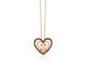 LeVian Pendant Morganite Chocolate Quartz Topaz Heart Necklace 14k Rose Gold NEW