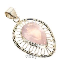 Madagascar Rose Quartz Solid 925 Sterling Silver Pendant 2.56 SP-2272