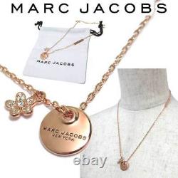 Marc Jacobs Necklace Coin Daisy Crystal Charm Necklace Pendant