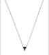 Michael Kors Rose Gold Tone, Pave, Black Triangle Onyx Pendant Necklace Mkj4368