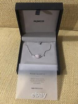 Mim precious Rose Quartz NECKLACE Mimco 925 Sterling Silver Necklace Mimco New