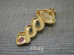 Modernist Sterling Silver Designer Kai-Yin Lo Mixed Gemstone Gold Plated Pendant