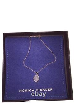 Monica Vinader 18ct Rose Gold Plated Vermeil Necklace With Pendant