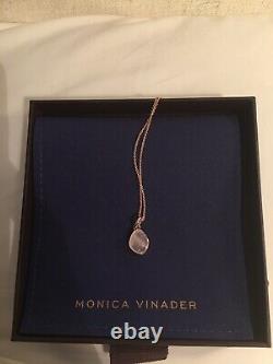 Monica Vinader 18ct Rose Gold Plated Vermeil Necklace With Pendant