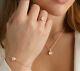 Monica Vinader 3 Kit Rose Gold Vermeil Siren Bracelet, chain+pendant, Ring