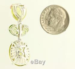 NEW Bellarri Lemon Quartz & Peridot Pendant 18k Rose Gold Sterling Silver