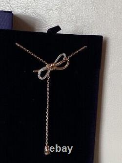 NEW Swarovski Bow Necklace 5447082 BNIB Lifelong Bow Y Pendant