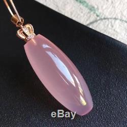 Natural Star Rose Quartz Crystal Pendants Nice Necklaces AAAA Silver buckle