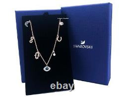 New Authentic SWAROVSKI Rose Gold Crystal Multi Charms Symbols Necklace 5497664