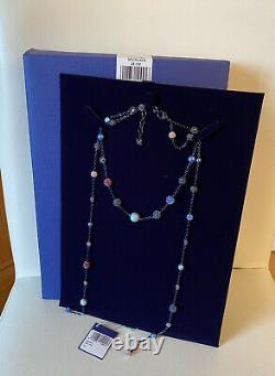 New Swarovski Crystal Model Strandage Necklace 5410991 Bnib Beads Blue Multi
