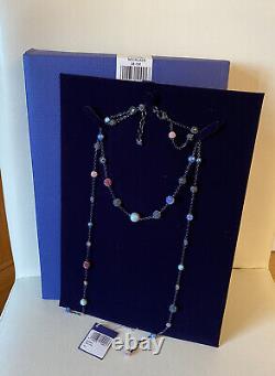 New Swarovski Crystal Strandage Necklace 5410991 Bnib Beads Blue Multi