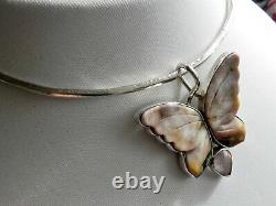 OPULENT? 43g sterling silver 925 SAJEN gemstone pendant choker collar necklace