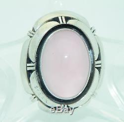 OVAL ROSE QUARTZ SOLITAIRE PENDANT REAL SOLID. 925 STERLING SILVER 29.0 g