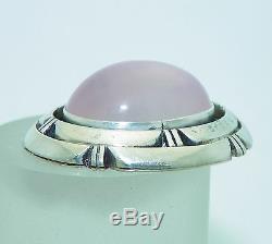 OVAL ROSE QUARTZ SOLITAIRE PENDANT REAL SOLID. 925 STERLING SILVER 29.0 g