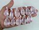 Offer 25 PCs Natural Pink Rose Quartz Gemstone Silver Plated Pendant Jewelry