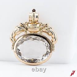 Pendant 14K/585 Rose Gold 1 Rock Crystal Approx. 100ct Value