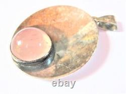 Pendant Silver 925 with Rose Quartz, N. E. From, 11.9 g