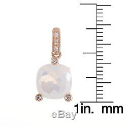 Poiray'Girls' 18k Rose Gold Diamond and Quartz Pendant