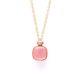 Pomellato K18Rg Rose Gold Chalcedony Quartz Pendant Necklace