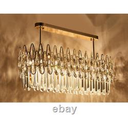 Postmodern K9 LED Crystal Rose Gold Chandelier Luxury Light Hanging Pendant