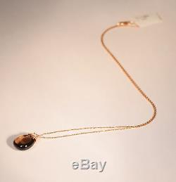 RAYMOND HAK 18k Rose Gold with Tear Drop Smoky Quartz Pendant Necklace