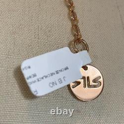 REBECCA Italy $360 Rose Gold Triple Chain Necklace NWT Layered-Look Pendant