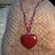 Red & Pink Statement Lola Rose Long Pendant Necklace