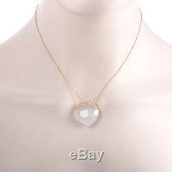Roberto Coin 18K Rose Gold Diamond and Milky Quartz Pendant Necklace
