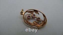 Rose Gold 583 Soviet Beautiful Pendant